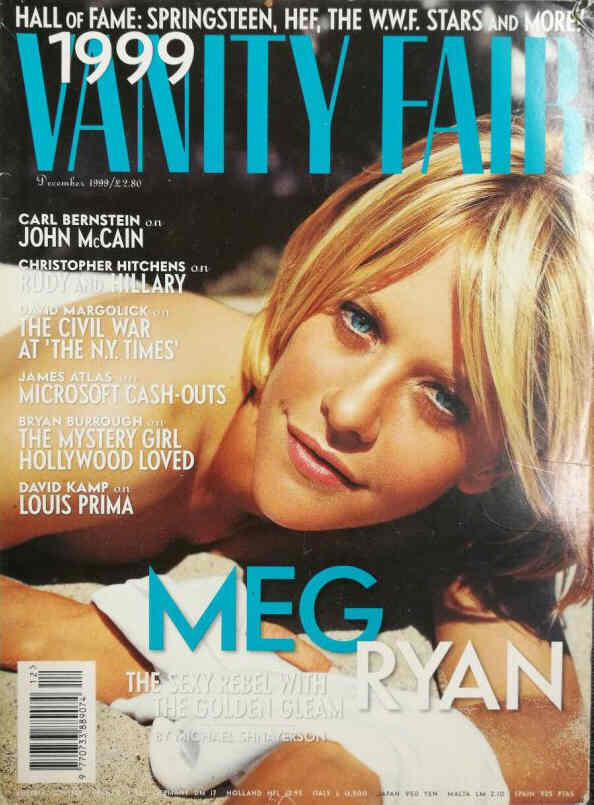 VANITY FAIR UK magazine side cover  December 1999
