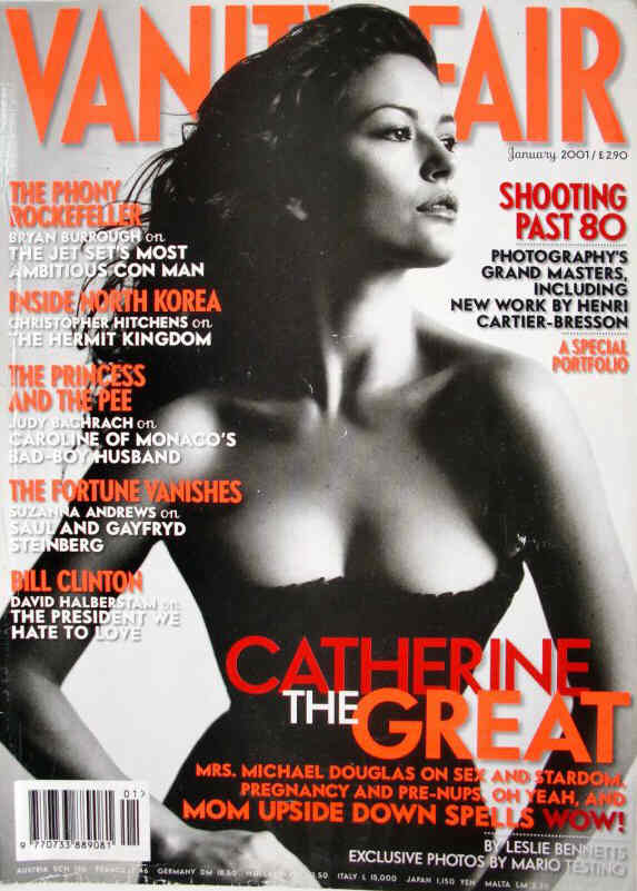 VANITY FAIR UK magazine side cover  January 2001