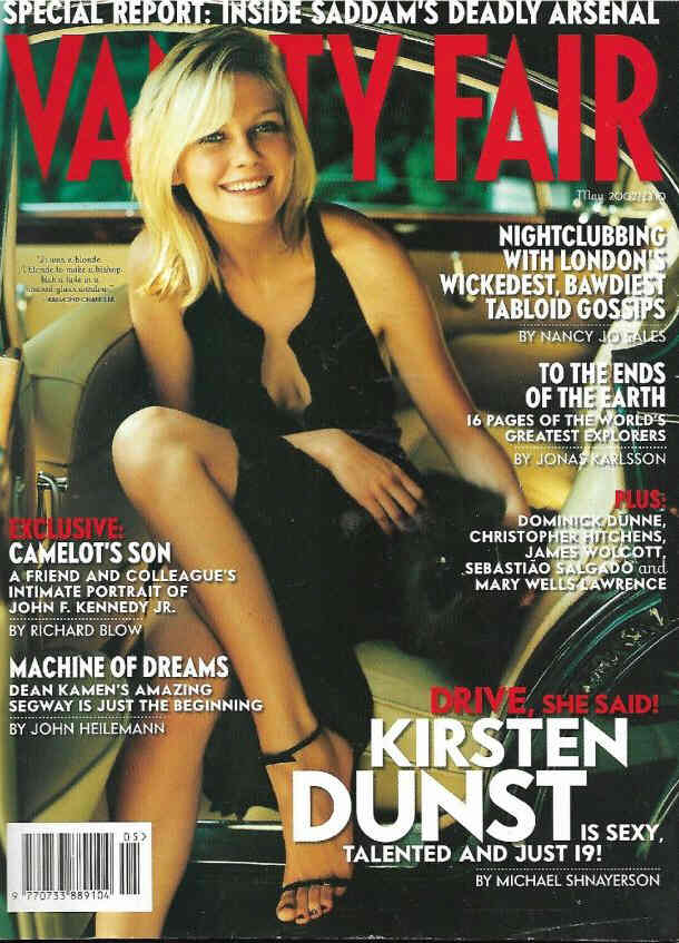 VANITY FAIR UK magazine side cover  May 2002