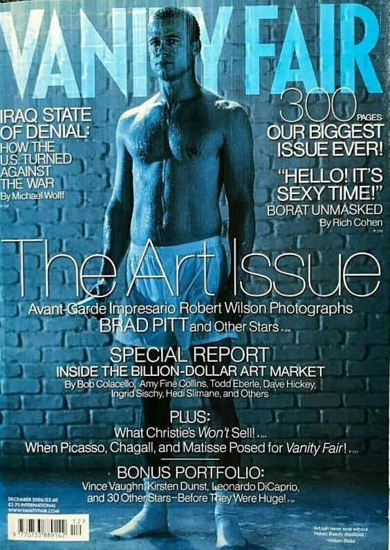 VANITY FAIR UK magazine side cover  December 2006