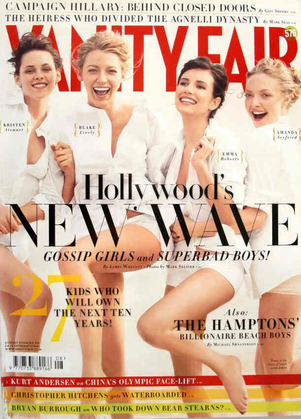 VANITY FAIR UK magazine side cover  August 2008