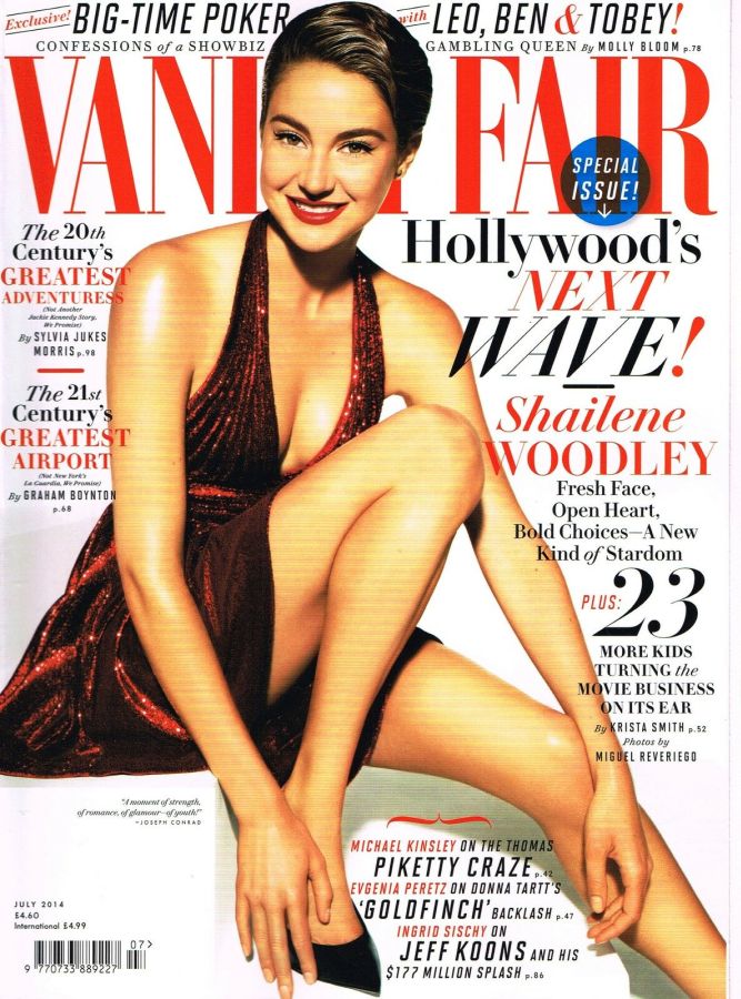 VANITY FAIR UK magazine side cover  July 2014
