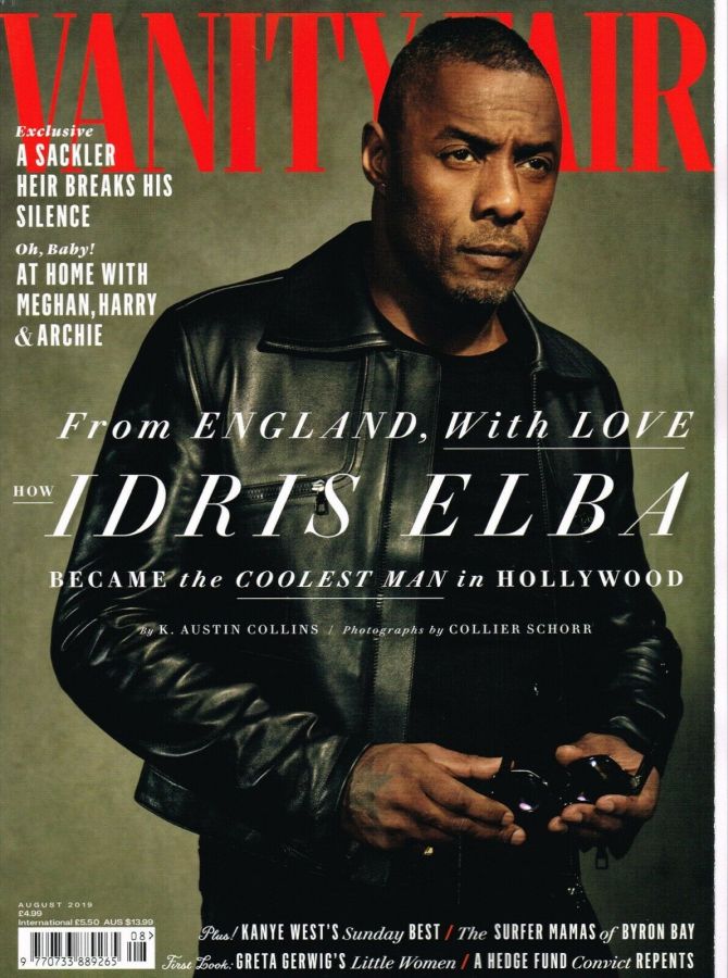 VANITY FAIR UK magazine side cover  August 2019