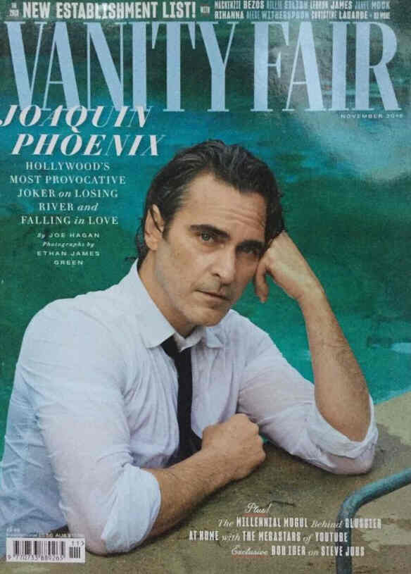 VANITY FAIR UK magazine side cover  November 2019