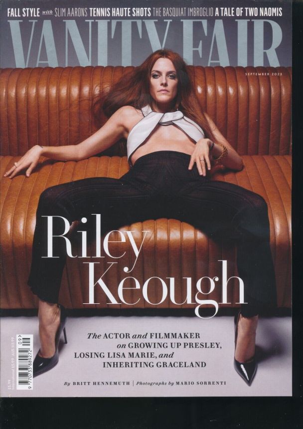 VANITY FAIR UK magazine side cover  September 2023