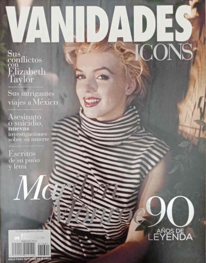 VANIDADES ICONS magazine side cover  August 2016