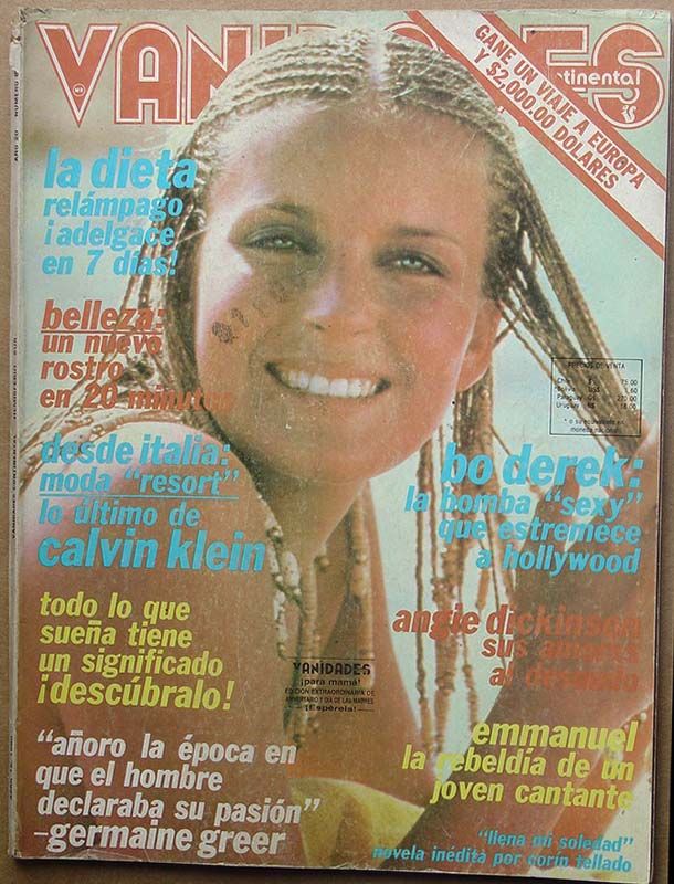 VANIDADES magazine side cover 15 April 1980