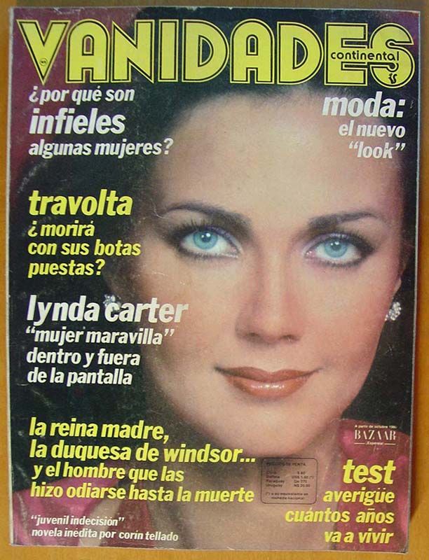 VANIDADES magazine side cover 16 September 1980