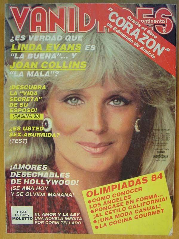VANIDADES magazine side cover 17 July 1984