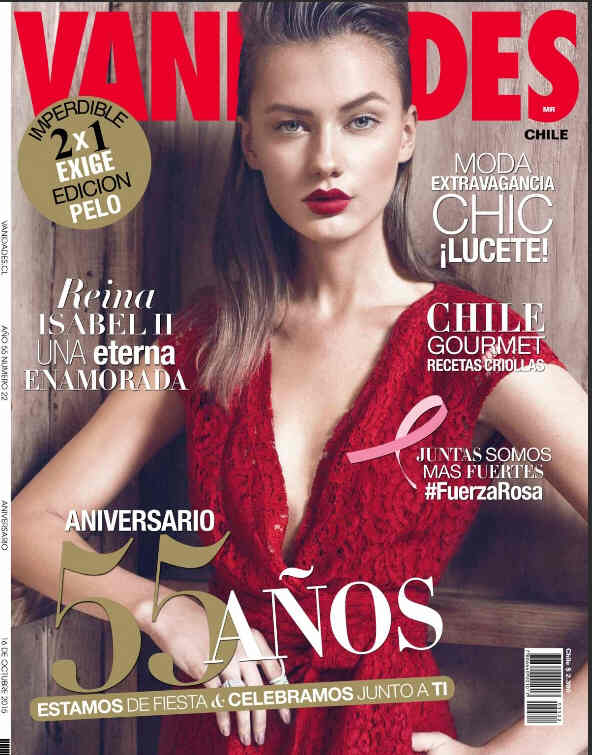 VANIDADES magazine side cover 16 October 2015