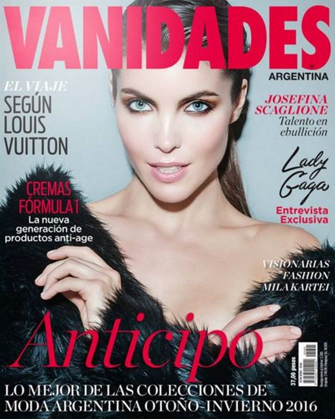 VANIDADES ARGENTINA magazine side cover  February 2016
