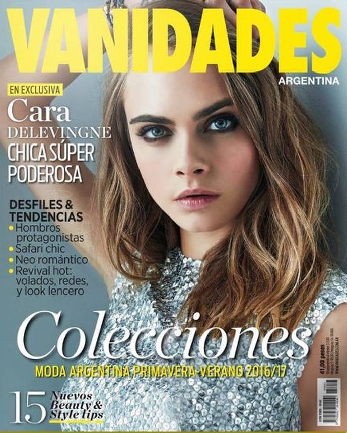 VANIDADES ARGENTINA magazine side cover  September 2016