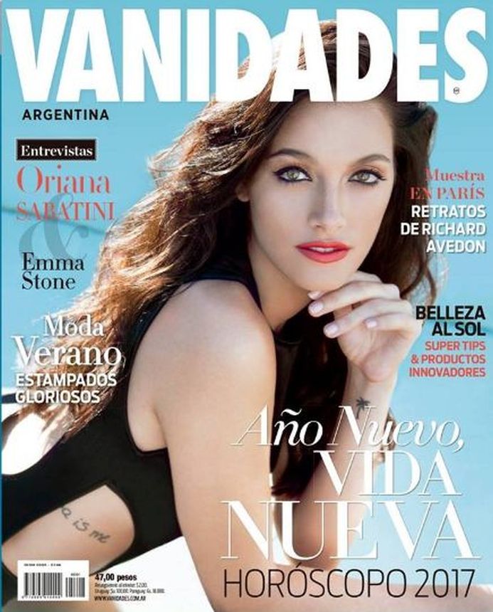 VANIDADES ARGENTINA magazine side cover  January 2017