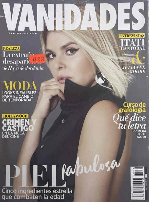 VANIDADES (Mex) magazine side cover  August 2019