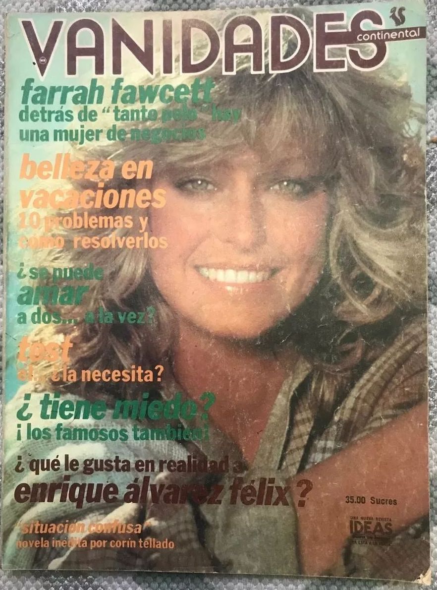 VANIDADES ECUADOR magazine side cover Issue 14 11 July 1978