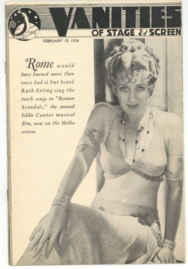 VANITIES OF STAGE AND SCREEN magazine side cover Issue 1 10 February 1934