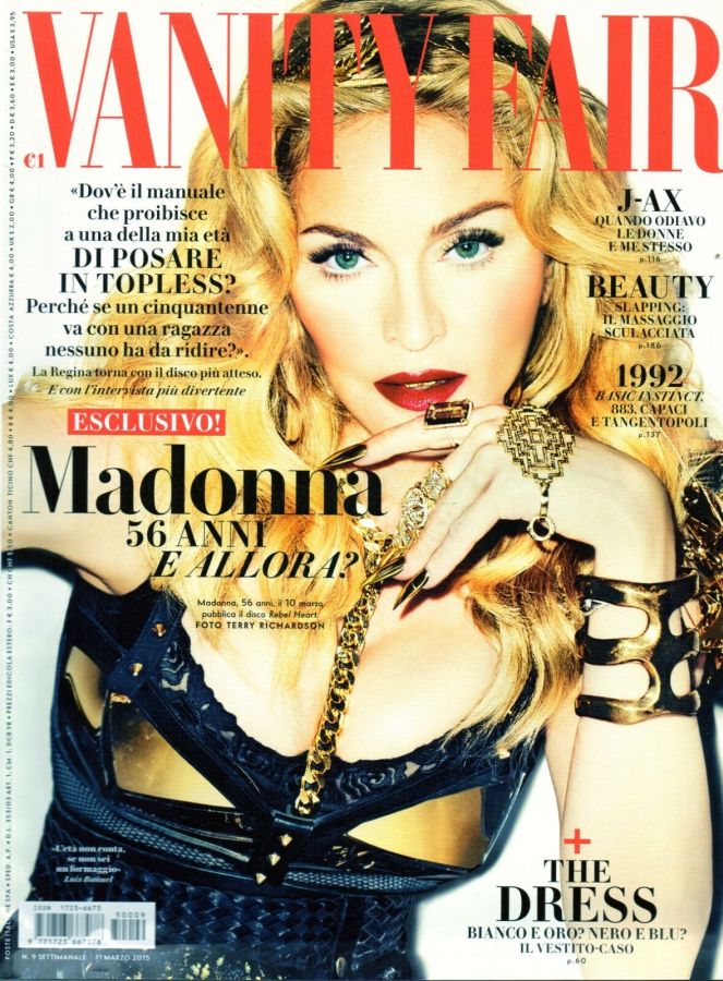 VANITY FAIR (Italy) magazine side cover Issue 9 11 March 2015