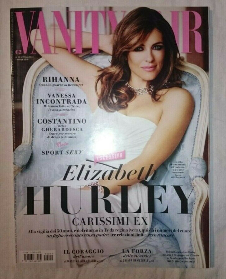 VANITY FAIR (Italy) magazine side cover Issue 12 1 April 2015