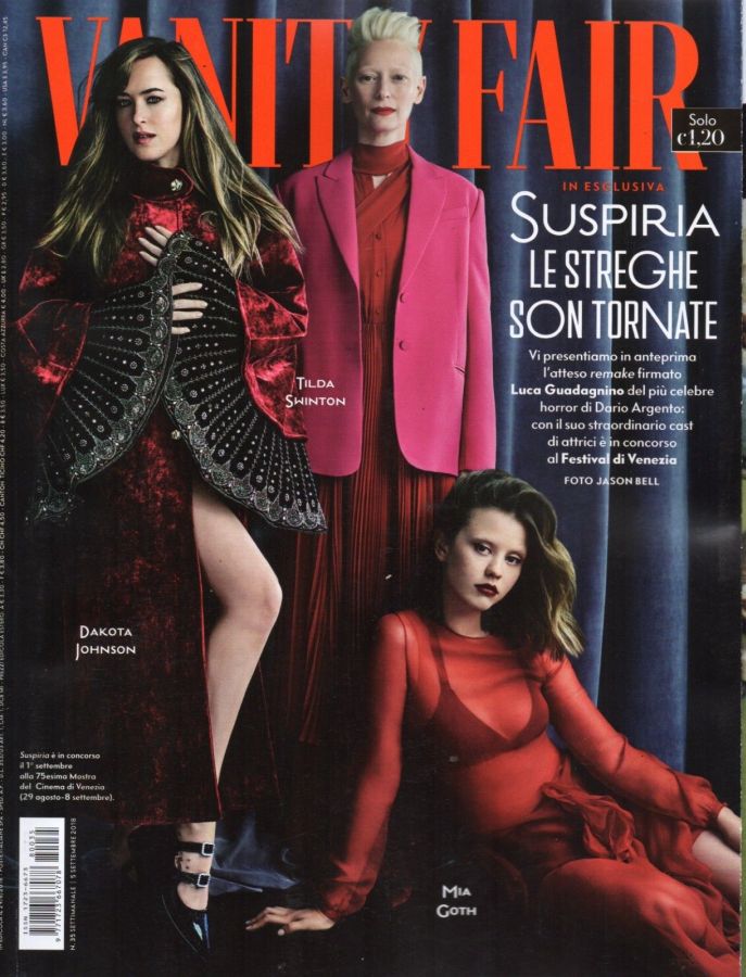 VANITY FAIR (Italy) magazine side cover Issue 35 5 September 2018
