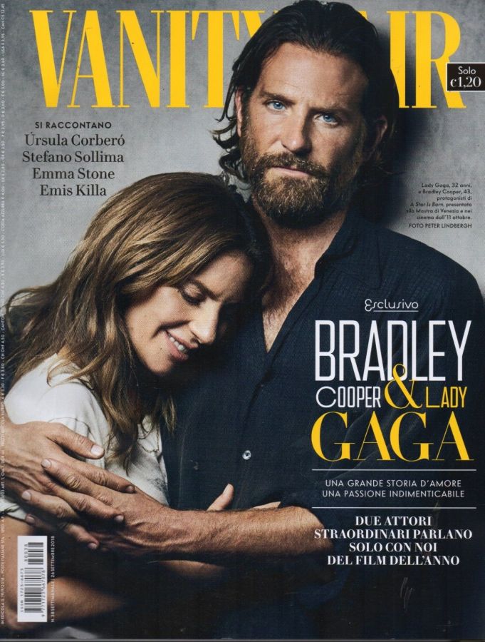 VANITY FAIR (Italy) magazine side cover Issue 38 26 September 2018