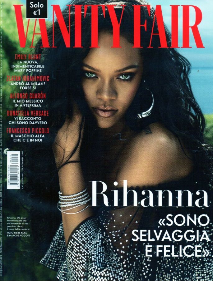 VANITY FAIR (Italy) magazine side cover Issue 47 28 November 2018
