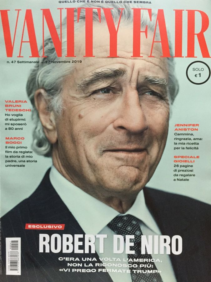 VANITY FAIR (Italy) magazine side cover Issue 47 27 November 2019