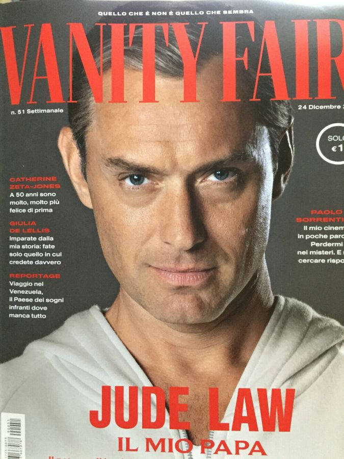 VANITY FAIR (Italy) magazine side cover Issue 51 24 December 2019