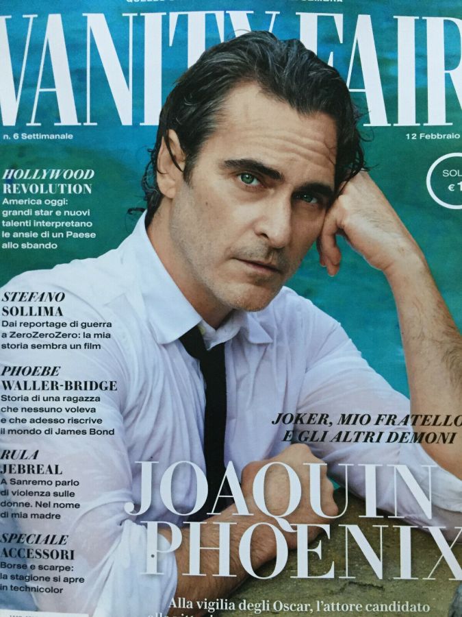 VANITY FAIR (Italy) magazine side cover Issue 6 12 February 2020