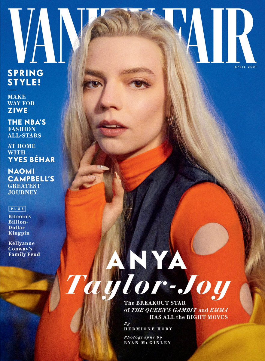 VANITY FAIR magazine side cover  April 2021