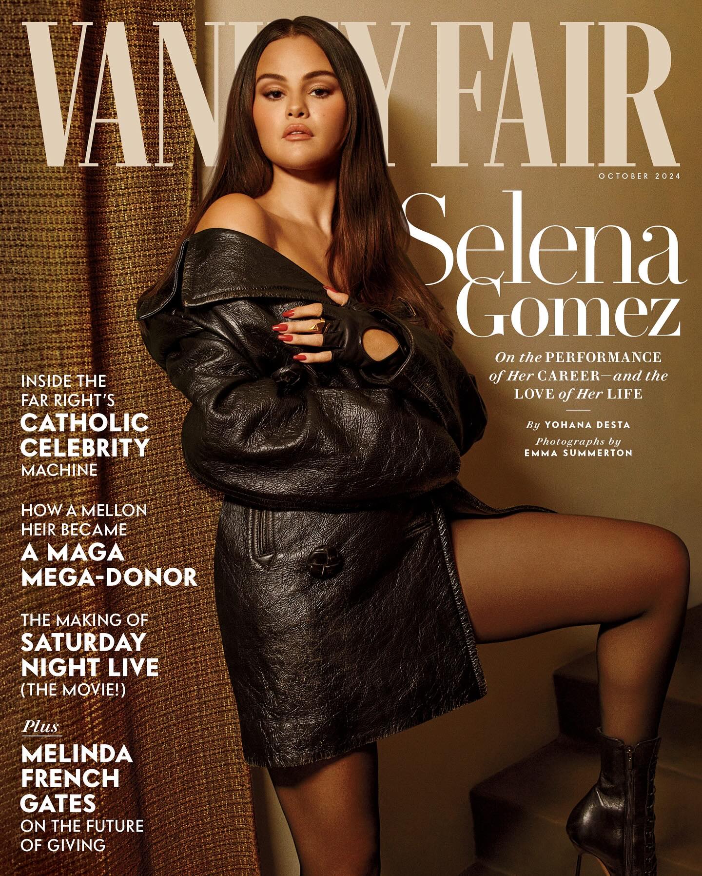 VANITY FAIR magazine side cover  October 2024