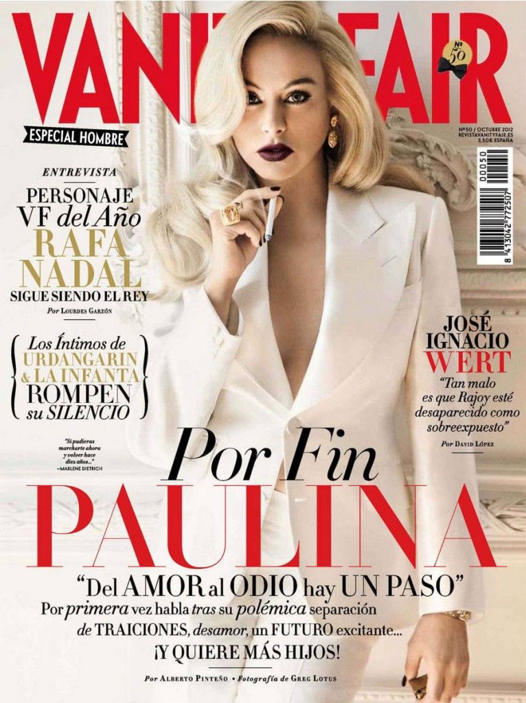 VANITY FAIR (Spain) magazine side cover Issue 50 October 2012
