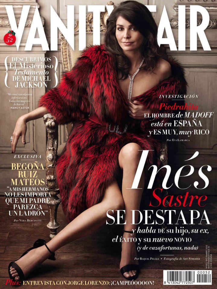 VANITY FAIR (Spain) magazine side cover Issue 52 December 2012