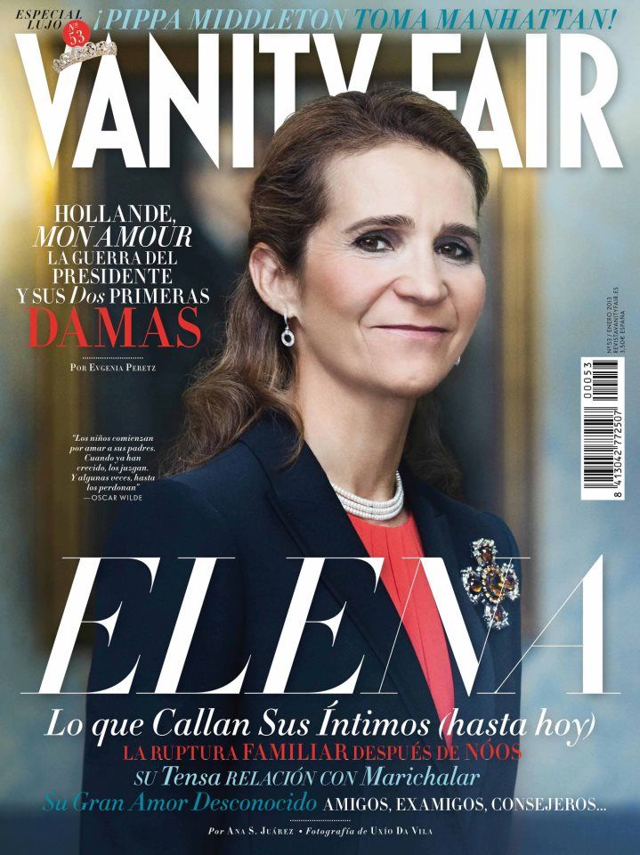 VANITY FAIR (Spain) magazine side cover Issue 53 January 2013