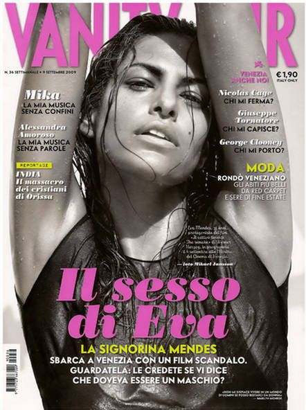 VANITY FAIR (Italy) magazine side cover September 2009