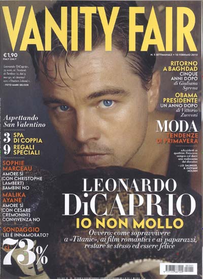 VANITY FAIR (Italy) magazine side cover Issue 5 10 February 2010