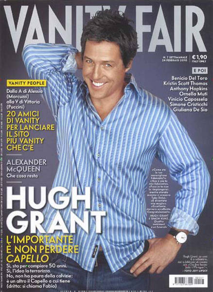 VANITY FAIR (Italy) magazine side cover Issue 7 24 February 2010