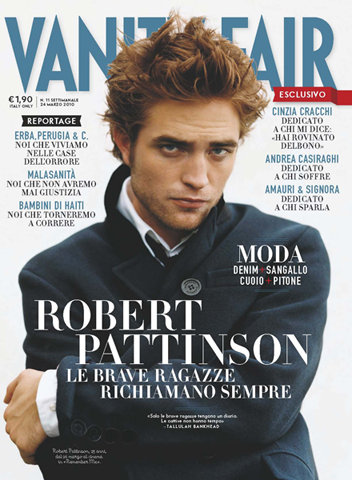 VANITY FAIR (Italy) magazine side cover Issue 11 24 March 2010