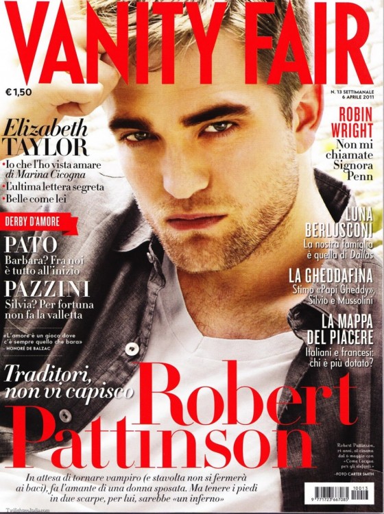 VANITY FAIR (Italy) magazine side cover Issue 13 6 April 2011