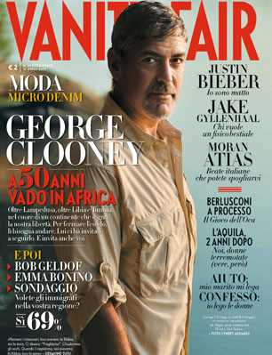 VANITY FAIR (Italy) magazine side cover Issue 14 13 April 2011