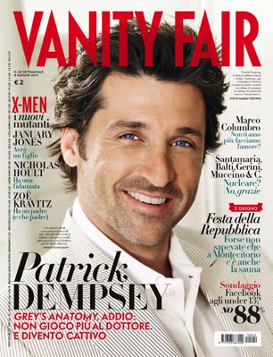 VANITY FAIR (Italy) magazine side cover Issue 22 8 June 2011
