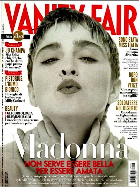 VANITY FAIR (Italy) magazine side cover Issue 1 11 January 2012