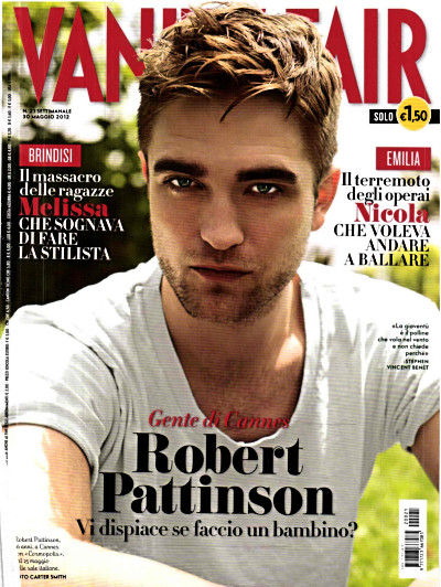 VANITY FAIR (Italy) magazine side cover Issue 21 30 May 2012
