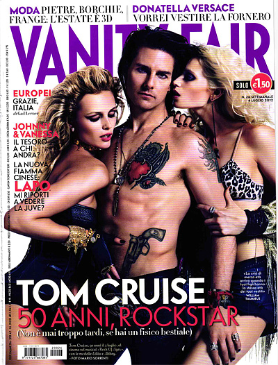 VANITY FAIR (Italy) magazine side cover Issue 26 4 July 2012