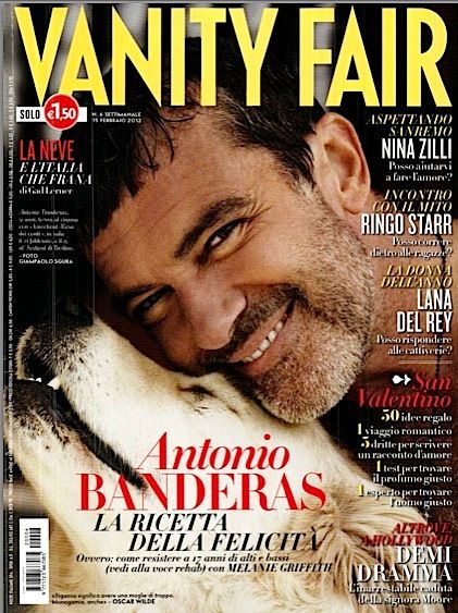 VANITY FAIR (Italy) magazine side cover Issue 6 15 February 2012