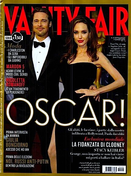 VANITY FAIR (Italy) magazine side cover Issue 9 7 March 2012