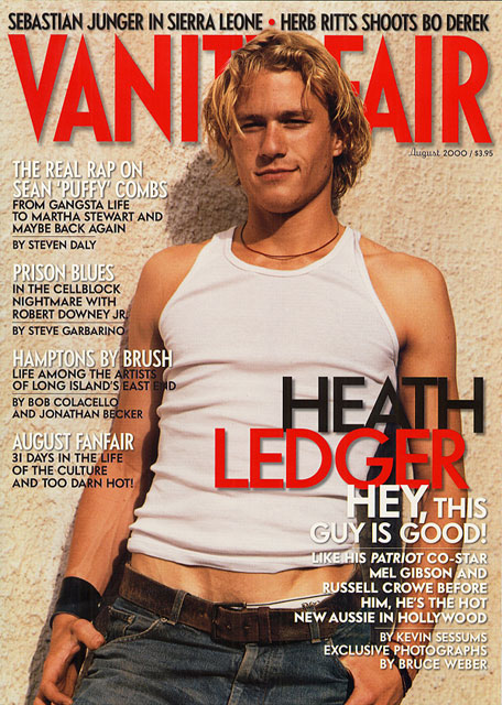 VANITY FAIR magazine side cover Issue 480 August 2000
