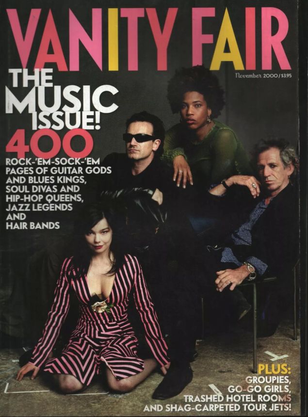 VANITY FAIR magazine side cover Issue 483 November 2000