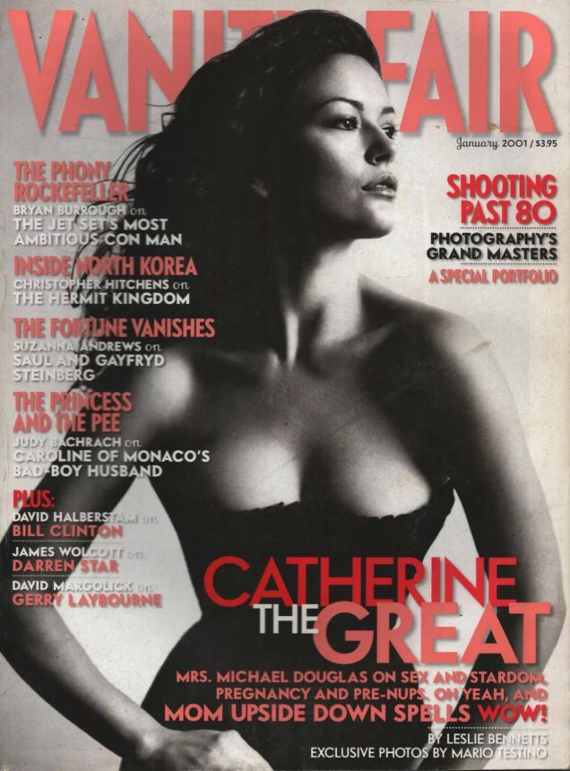 VANITY FAIR magazine side cover Issue 485 January 2001