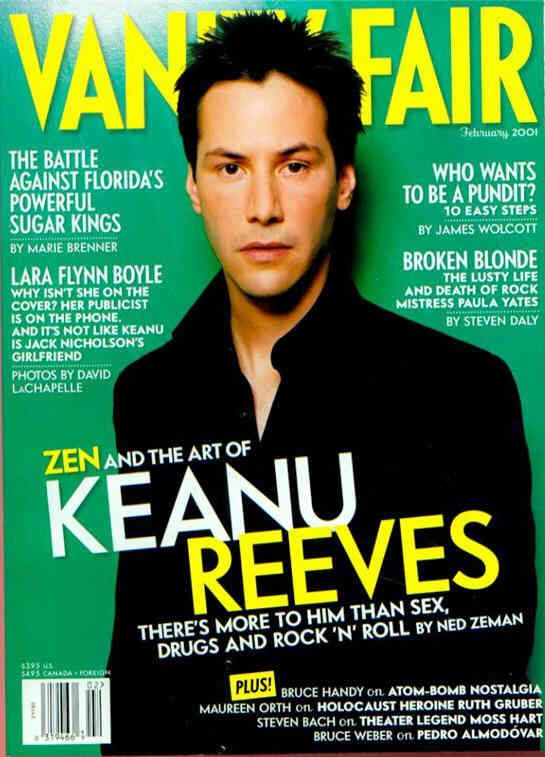VANITY FAIR magazine side cover Issue 486 February 2001