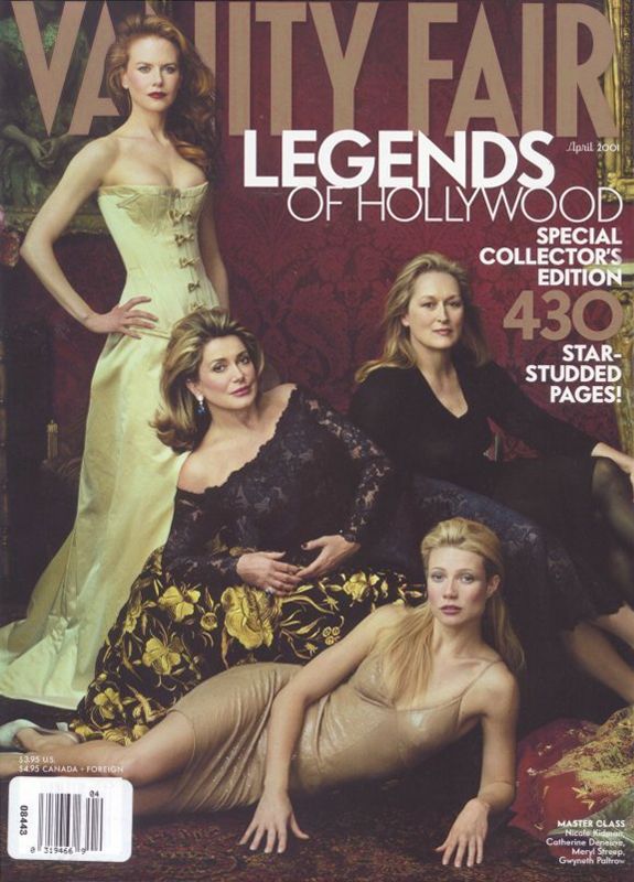 VANITY FAIR magazine side cover Issue 488 April 2001